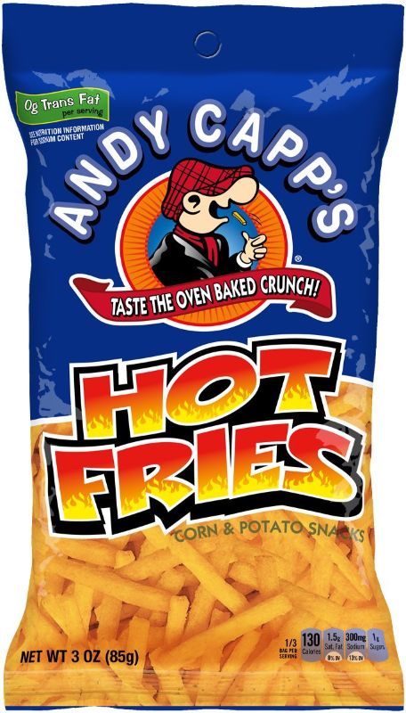 Photo 1 of Andy Capp's Hot Fries 12-3oz Bags. Expired Best By Sep 11/22