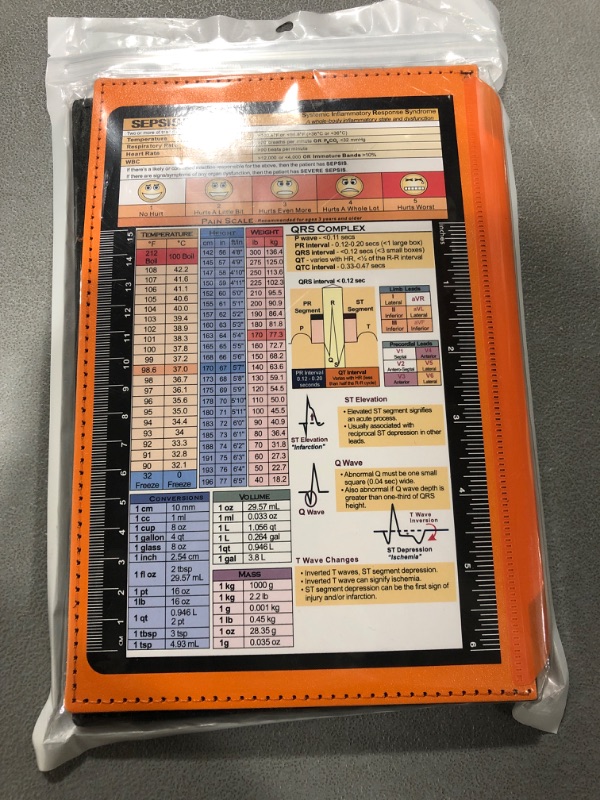 Photo 2 of EFGS Plastic Nursing Clipboard Foldable ? Nurse clipboard are Suitable for Nurses?Doctors and Students (Orange)