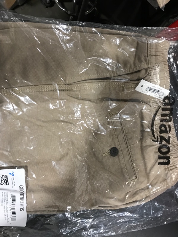 Photo 2 of [Size S] Goodthreads Men's Slim-Fit 7" Pull-on Comfort Stretch Canvas Short Small Light Khaki Brown