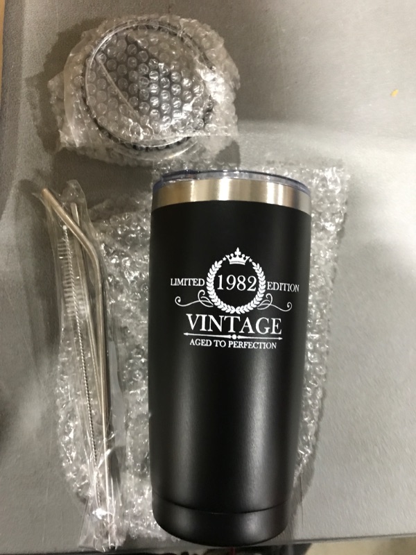 Photo 2 of 1982 Vintage Travel Tumbler, 20 Oz- Black