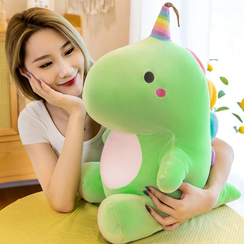 Photo 1 of Dinosaur Stuffed Animals Soft Plush Toy Dino Plushies Cotton Green