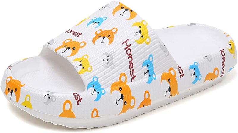 Photo 1 of [Size 6] PLMOKN Slippers for women mens pillow cloud slides - non-slip comfortable open toe slippers 