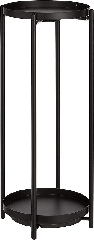 Photo 1 of Amazon Basics Plant Stand, Black
