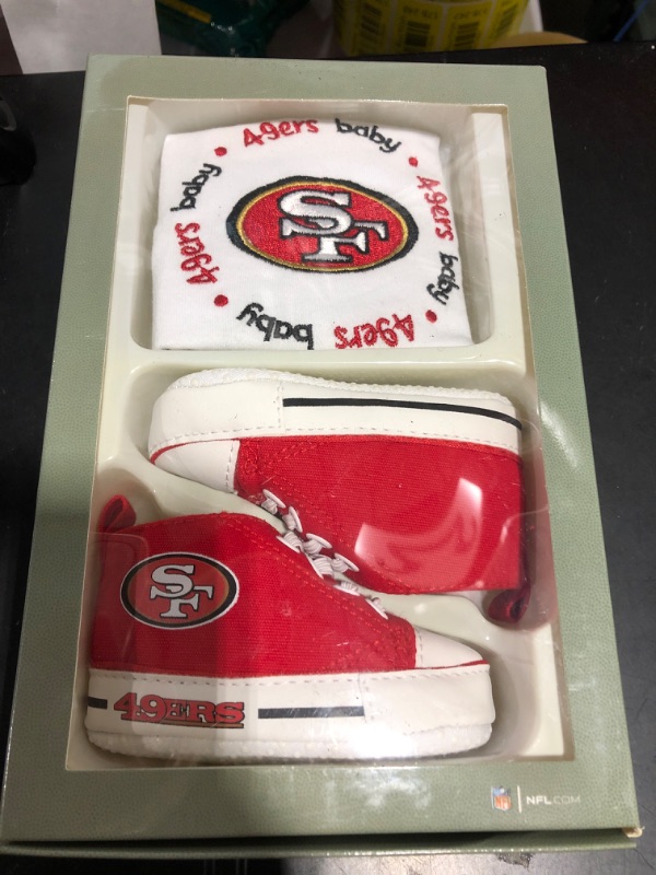 Photo 2 of Baby Fanatic MasterPieces Gift Set 2-Piece - San Francisco 49ers 2-pc Gift Set