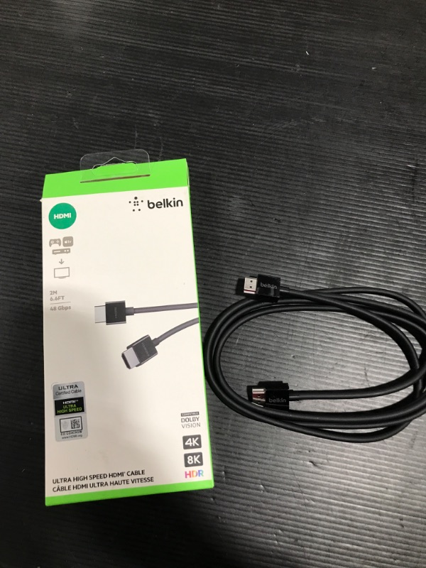 Photo 2 of Belkin Ultra High-Speed HDMI Cable with Ethernet (6.6')