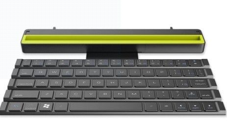 Photo 1 of ROCK R4 Multi-function Wireless Rollable Bluetooth QWERTY Keyboard Scroll Design