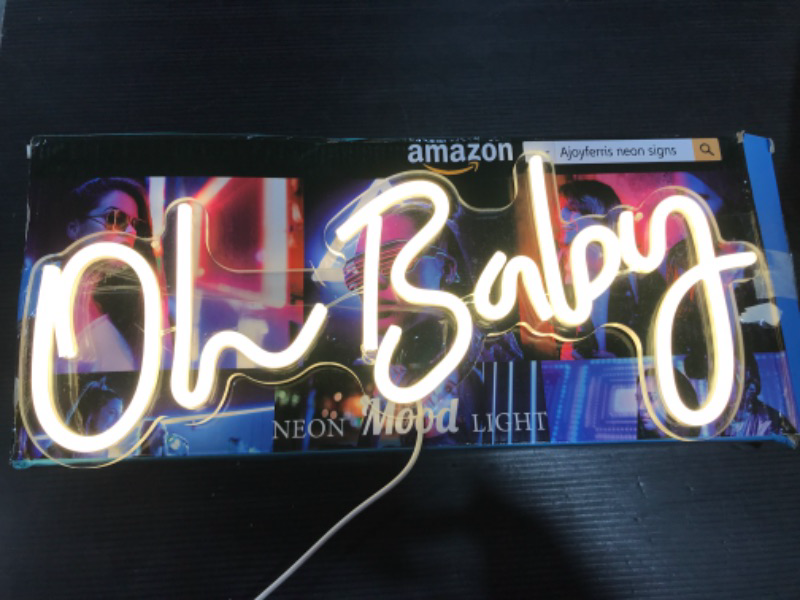 Photo 1 of "Oh Baby" Neon LED light