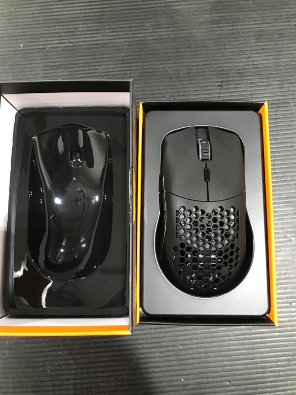 Photo 2 of Glorious Model O BAMF Sensor with 19,000DPI G-Skates PTFE Feet Wireless/Wired RGB Gaming Mouse - 69g Matte Black