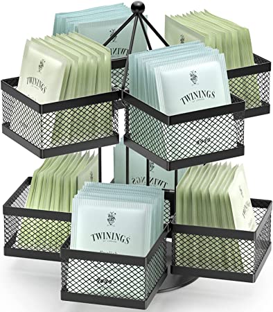 Photo 1 of  Tea Bag Storage Holder Spinning Carousel 96 Teabags