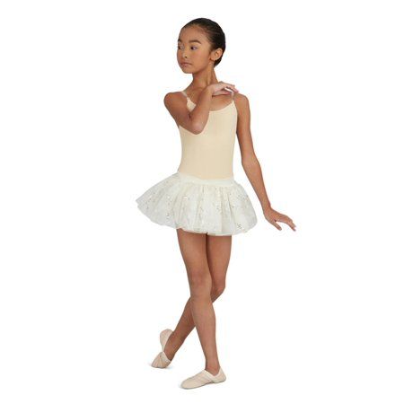 Photo 1 of Capezio Big Girls Camisole Leotard with Clear Transition Straps-Size M