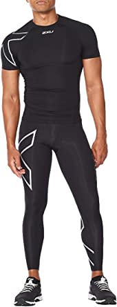 Photo 1 of 2XU Mens Core Compression Short Sleeve Shirt for Training and Fitness- Size S