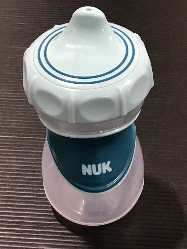 Photo 2 of NUK Everlast Hard Spout Cup, 10 oz, Blue