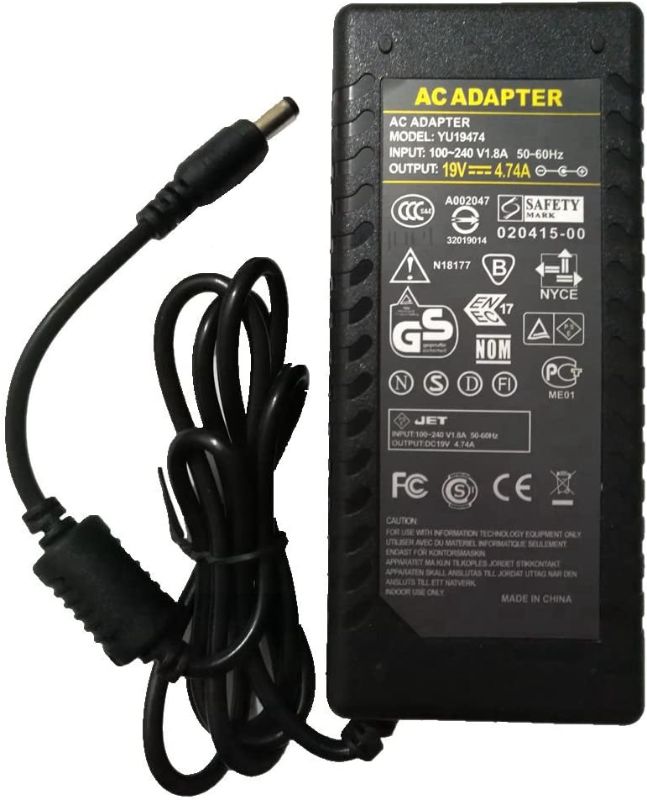Photo 1 of 19V4.74A AC DC Adapter Charger for 5050 3528 LED Light CCTV 19V 4.74A 90W Switch Power Supply

