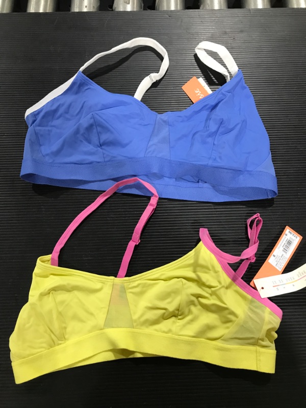 Photo 2 of (2) Women' Meh Bralette - Colie- YELLOW SIZE S AND BLUE SIZE L