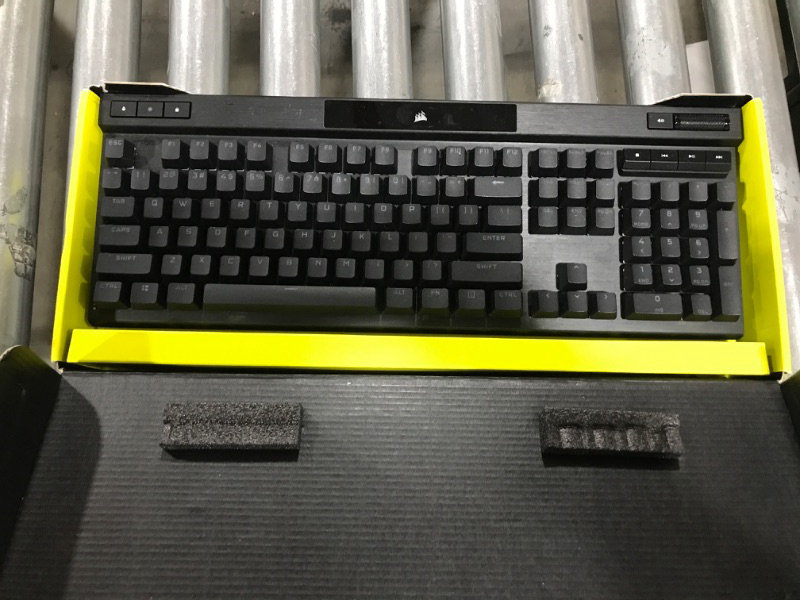 Photo 2 of Corsair K70 PRO RGB Optical-Mechanical Gaming Keyboard - OPX Linear Switches, PBT Double-Shot Keycaps, 8,000Hz Hyper-Polling, Magnetic Soft-Touch Palm Rest - NA Layout, QWERTY - Black K70 RGB PRO OPX- Linear Black