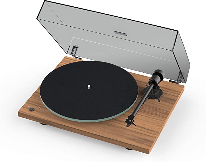 Photo 1 of Pro-Ject T1 Phono SB Turntable with Built-in Preamp and Electronic Speed Change (Satin Walnut)
