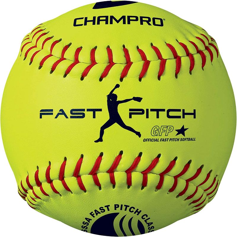 Photo 1 of (2 pack) CHAMPRO USSSA 11" Fast Pitch Softballs with Durahide Cover and .47 COR, 