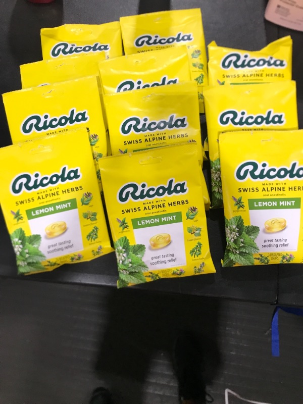 Photo 2 of 11-PACKS Natural Herb Cough Drops Lemon Mint  **ONLY 11 BAGS IN PACKAGE**  EXPIRES 17AUG2024