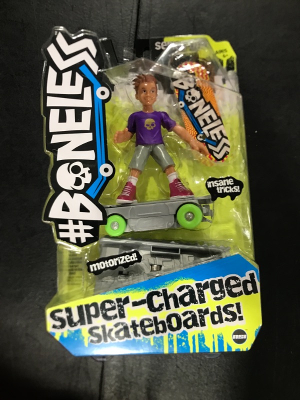 Photo 2 of #Boneless Super-Charged Mini Toy Stunt Skateboard with Poseable Skater - Luca