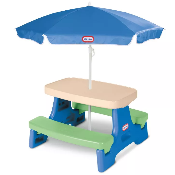 Photo 1 of Little Tikes Easy Store Jr. Play Table with Umbrella