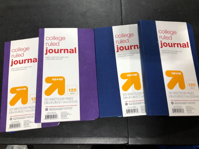 Photo 1 of 4 COLLEGE RULED JOURNALS
