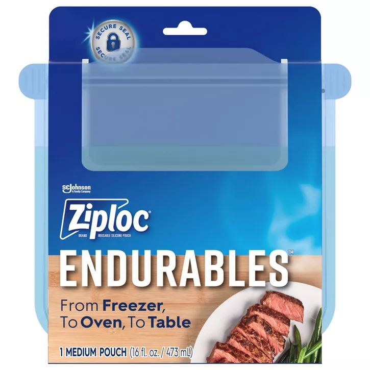 Photo 1 of 14 TOTAL  Ziploc Endurables Pouch – Medium – 1ct/16 fl oz