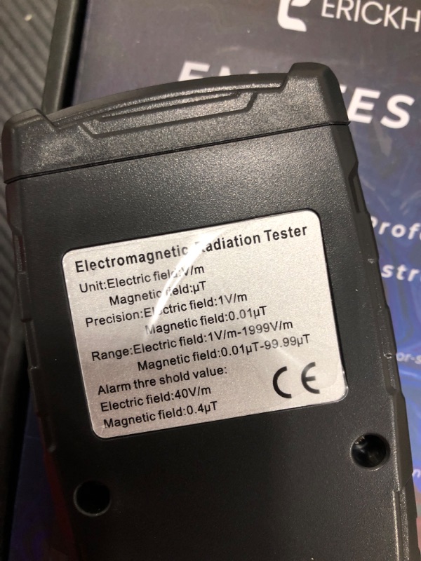 Photo 3 of  EMF Meter, Rechargeable Digital Electromagnetic Field Radiation Detector Hand-held Digital LCD EMF Detector,