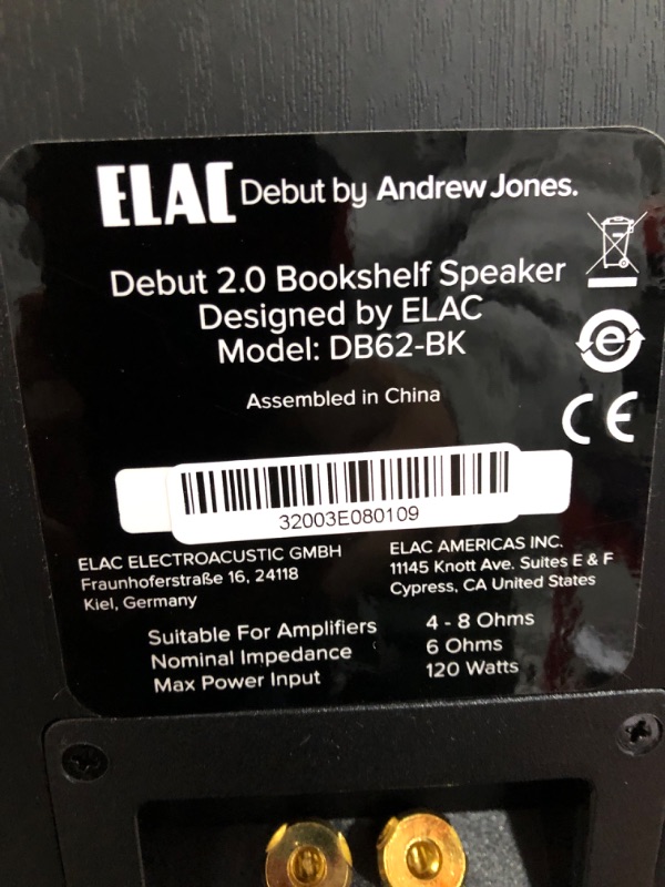 Photo 4 of ELAC Debut 2.0 B6.2 2-Way Bookshelf Speakers (Pair)