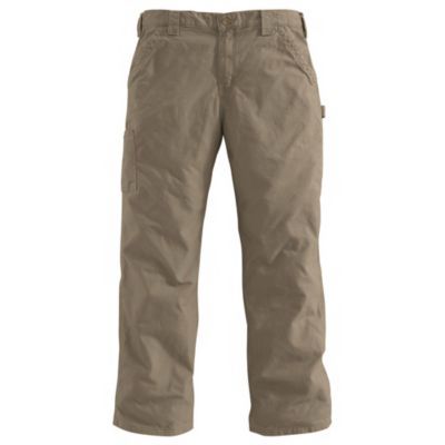 Photo 1 of Carhartt Dungaree Work Pants, Canvas, Loose Original Fit, Light Brown, 34 X 32-in.
