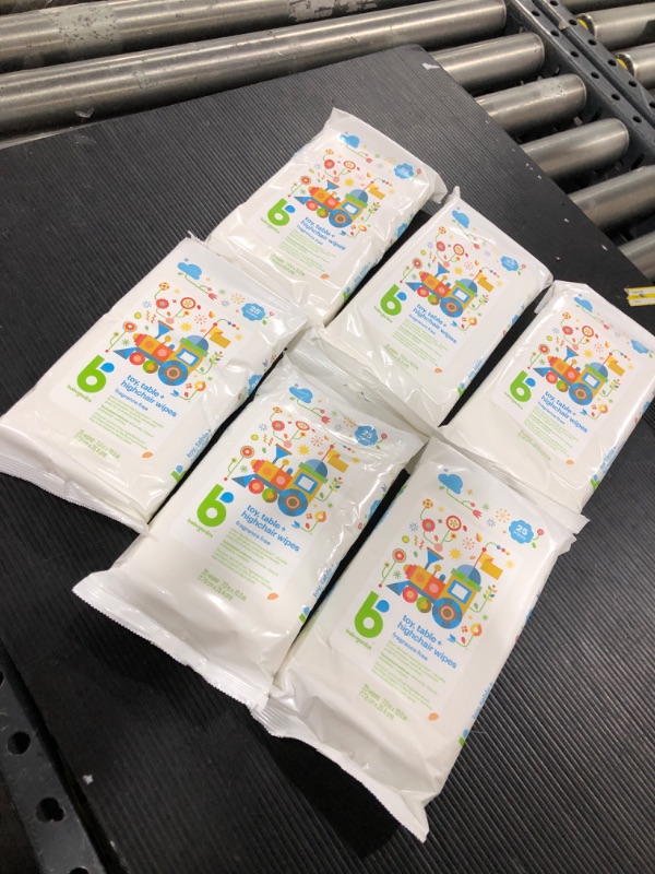 Photo 1 of 6 PACK Babyganics Toy and Table Wipes 25 Ct
