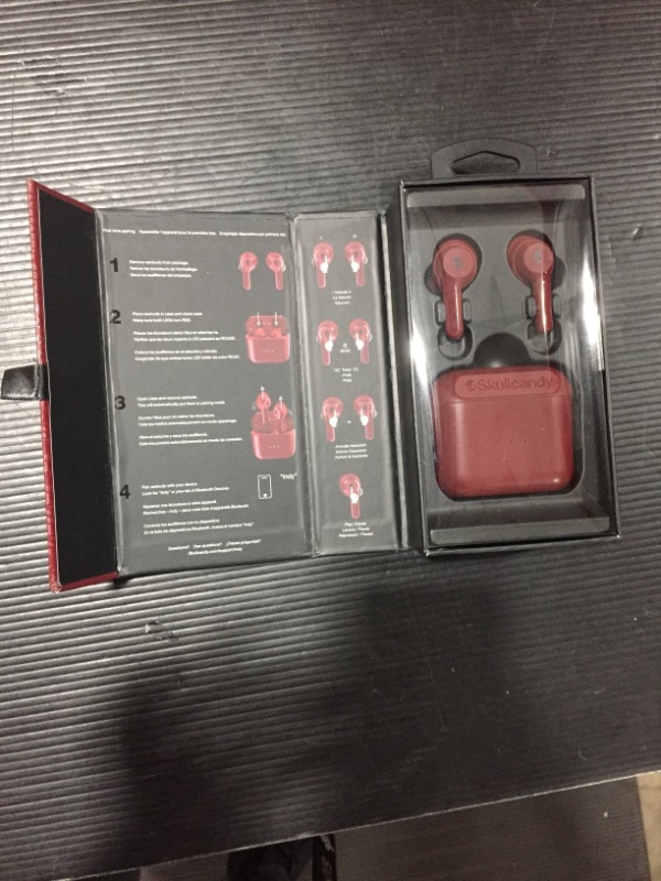 Photo 4 of Skullcandy Indy True Wireless in-Ear Earbuds (Deep Red)
