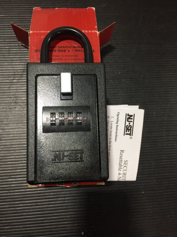 Photo 1 of NU-SET Mechanical Lock Box Series: Card Storage, Key Storage, Key Fob Storage for Residence, Rental Property, Commerical Office, Yard Security, Surfin
