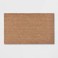 Photo 1 of 1'6"x2'6" Solid Doormat Beige - Room Essentials™

