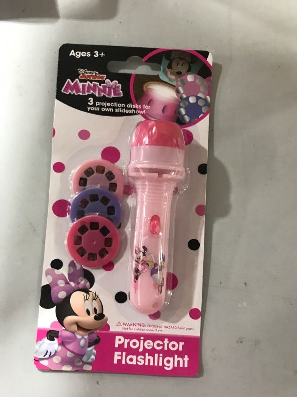 Photo 2 of Disney Minnie Mouse Handheld Flashlight Projector Light with 3 Count Character Lens