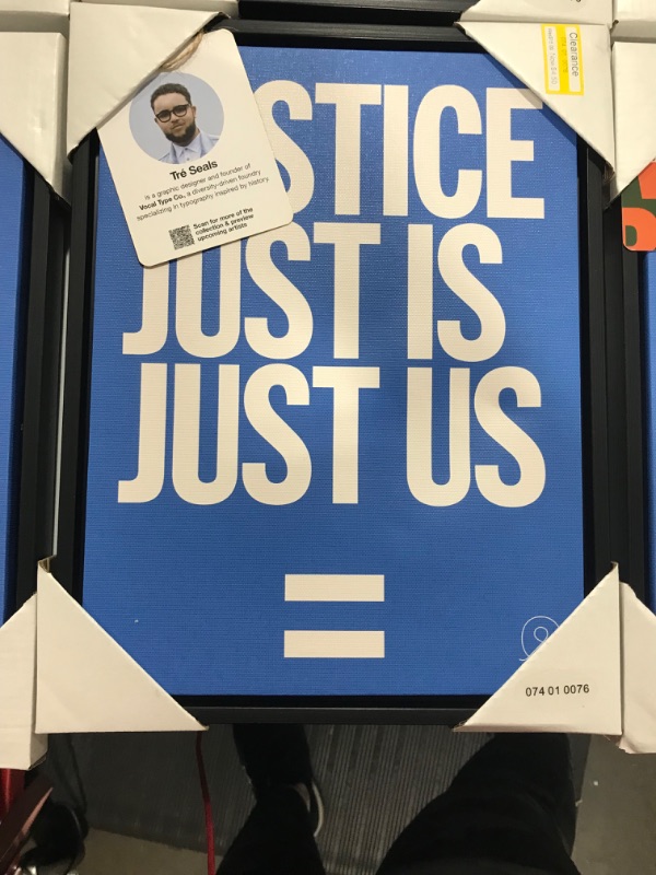 Photo 2 of 10 X 13 Justice Is Us Framed Wall Canvas - Tr © Seals
