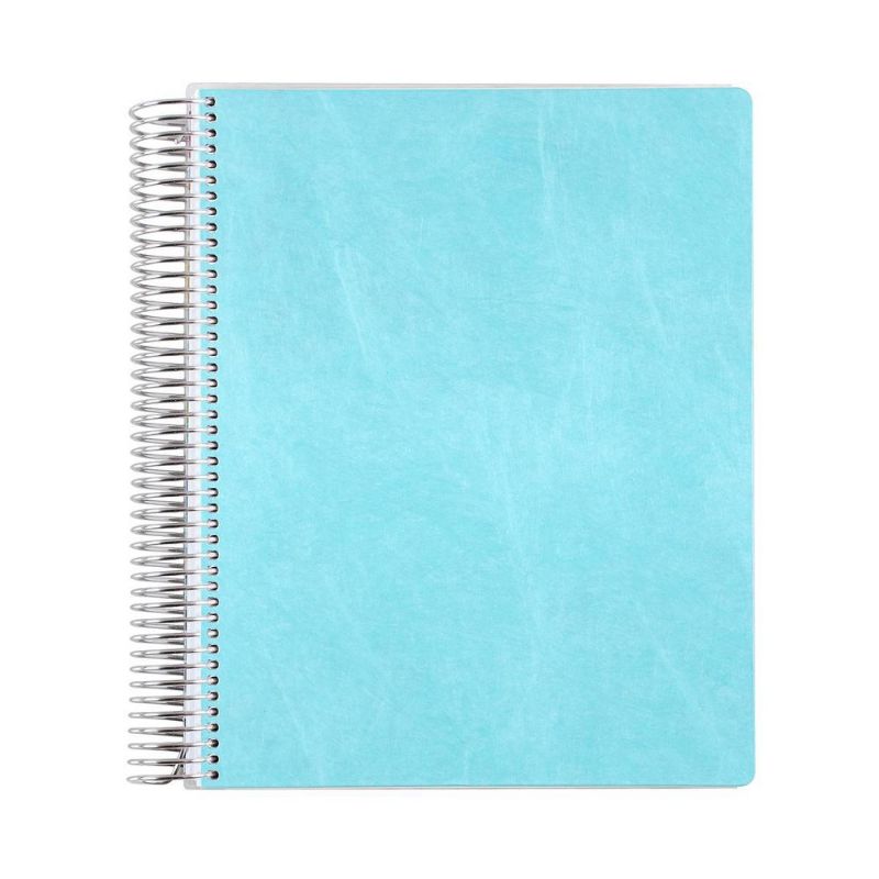 Photo 2 of Undated 12 Month Teacher Lesson Planner Eco-Friendly Coiled 8.5"x11" Turquoise - Erin Condren
