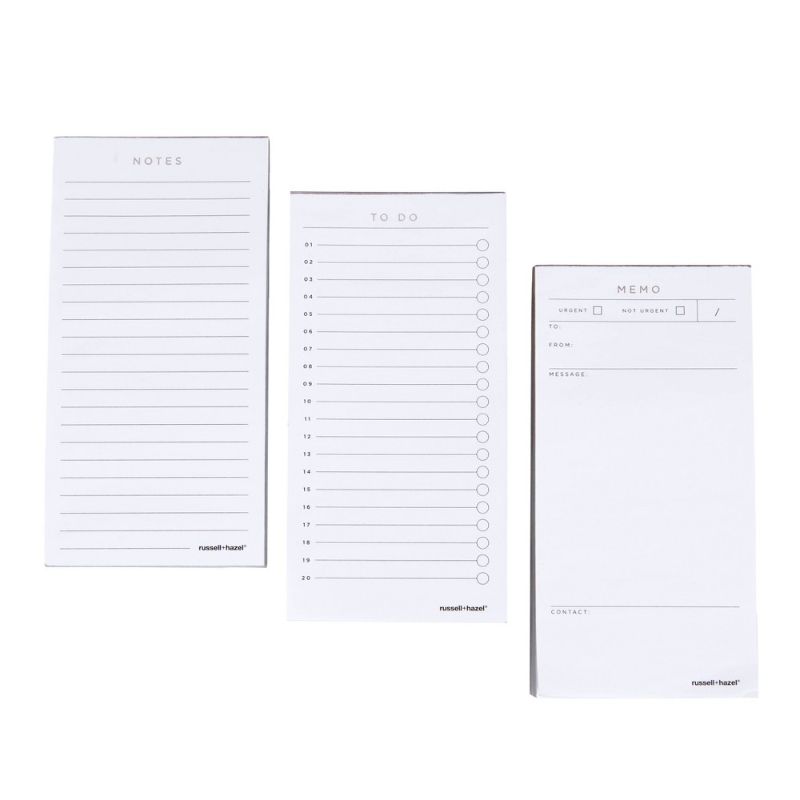 Photo 2 of Essential Notepad Set White - Russell+hazel
