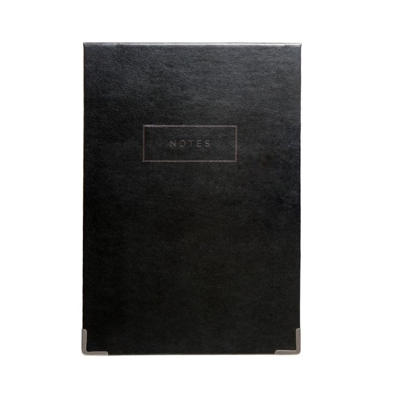 Photo 2 of Vegan Leather Paper Bloc Composition Notepad Black - Russell+hazel
