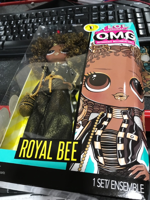 Photo 2 of L.O.L Surprise! OMG Royal Bee Fashion Doll Playset 6 Pieces
