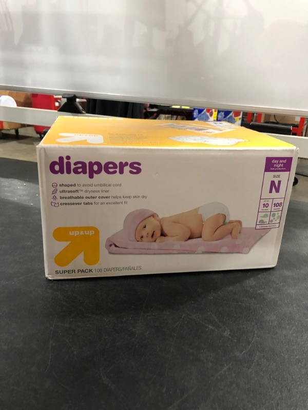 Photo 2 of Diapers Super Pack Size Newborn - 124ct - Up & Up