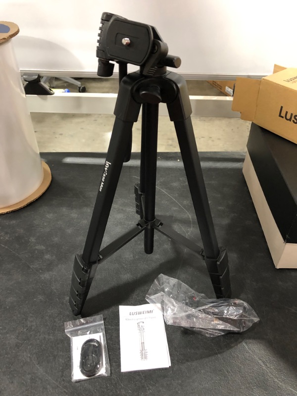 Photo 1 of Lusweimi 1600mm Tripod for ipad iPhone, Camera Tripod for Phone with 2 in 1 Tripod Mount Holder for Cell Phone/Tablet/Webcam/Gopro, Tripod with Carry Bag and Wireless Remote for Photography/Video