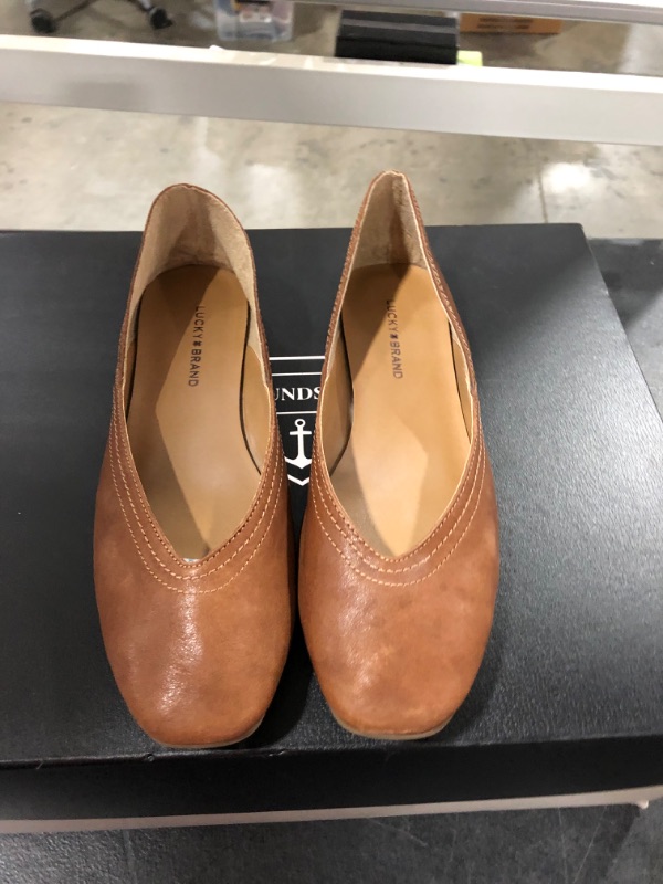 Photo 1 of Lucky Brand Alba flat leather ballet slipper 7.5