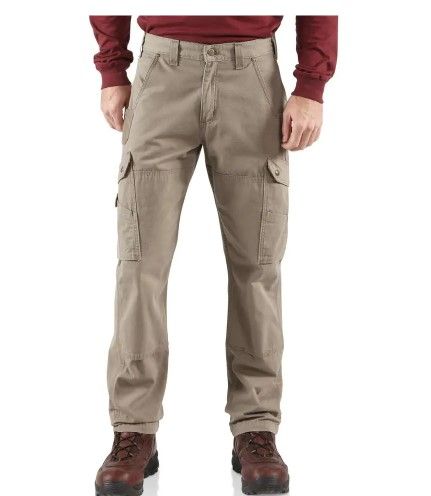 Photo 1 of Men's 36 in. x 36 in. Desert Cotton Ripstop Relaxed Fit Work Pant