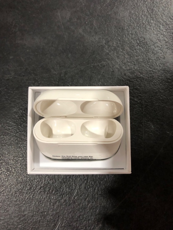 Photo 1 of Wireless Charging Case Compatible with AirPods Pro, Qi-Certified for Airpods Pro Charger Replacement Cases, Support Bluetooth Pairing&Sync Button,660 Mah Built-in Battery,White(Earbuds Not Included)