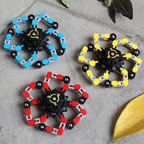 Photo 1 of 3 Pack Spinner for Anxiety, Transformable Fingertip Gyroscope Spinning Robot for Kids, Stress Anxiety Relief Toy for Adults Teens Kids