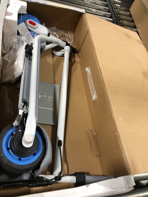 Photo 4 of Segway Ninebot Electric Kick Scooter for Kids 6-14 Years, 6.2 Miles Range& 8.7 MPH(10 11.2), 130W 150W 180W Motor, E Commuting Scooters for Teens, Boys and Girls, Dual Brakes, New Cruise Mode
