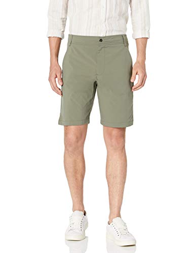 Photo 1 of Amazon Essentials Men's Regular-Fit 9" Hybrid Tech Short, Olive, 29
