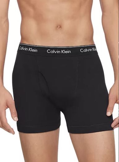 Photo 1 of (4 PACK) Men's Calvin Klein Cotton Classics Boxer Briefs SMALL

