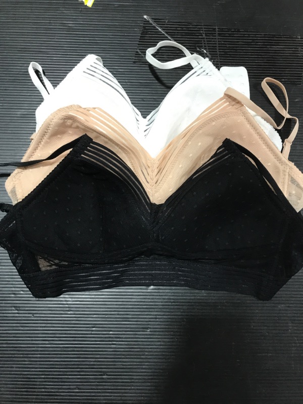 Photo 1 of (3 PACK) WOMENS BRALETTES LARGE
