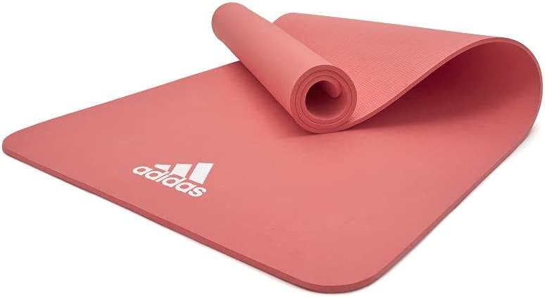 Photo 1 of adidas Yoga Mat Thick 8mm EVA Foam Non Slip Exercise Workout Mats for Men and Women - Ideal for Home Gym Fitness, Yoga, Pilates, Studio - Lightweight, Rollable, Foldable (69" L x 24" W)
